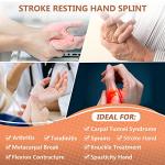 Scurnhau Resting Hand Splint, Functional Hand Brace, Wrist & Finger Night Immobilizer, Hand Support for Tendinitis, Arthritis, Carpal Tunnel Syndrome, Stroke Hand, Fit for Left and Right Hand by Scurnhau