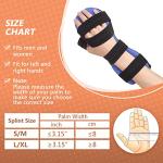 Scurnhau Resting Hand Splint, Functional Hand Brace, Wrist & Finger Night Immobilizer, Hand Support for Tendinitis, Arthritis, Carpal Tunnel Syndrome, Stroke Hand, Fit for Left and Right Hand by Scurnhau