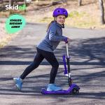 Kick Scooters for Kids Ages 3-5 (Suitable for 2-12 Year Old) Adjustable Height Foldable Scooter Removable Seat, 3 LED Light Wheels, Rear Brake, Wide Standing Board, Outdoor Activities for Boys/Girls from SKIDEE