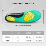 (1Pair) Work Insoles - Shock Absorption Arch Support Shoe Inserts, Anti Muscle Fatigue and Relieve Foot Pain, Cushioning for All Day Standing (Womens 6-11) from WALKÂ·HERO COMFORT AND SUPPORT