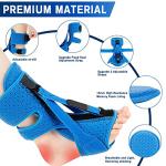 OWIMX Plantar Fasciitis Night Splint, Plantar Fasciitis Relief Brace 3 Adjustable Straps Plantar Fasciitis Night Splint Relief Plantar Fasciitis | Achilles Tendonitis | Foot Drop (Blue) by OWIMX