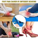 OWIMX Plantar Fasciitis Night Splint, Plantar Fasciitis Relief Brace 3 Adjustable Straps Plantar Fasciitis Night Splint Relief Plantar Fasciitis | Achilles Tendonitis | Foot Drop (Blue) by OWIMX