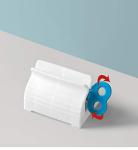 MANNIFEN 3 Pieces Rolling Tube Toothpaste Squeezer Toothpaste Seat Holder Stand Rotate Toothpaste Dispenser for Bathroom (Mix Color) from MWD