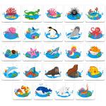 48 Animal Matching Puzzles with Error-Correction Mechanism Pre-Primer in 2 Pieces, Perfect for Preschool Learning (24 Blocks Double Sided) from SpriteGru