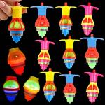 9Pack LED Light Up Spinning Tops with Gyroscope, LED Flashing Spinning Toys for Kids, Party Favors Goodie Bag Fillers Glow Dark Party Supply Bulk Toys by Zanshen