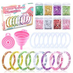 5 6 7 8 9 10 Year Old Girl Gifts, Arts and Crafts for Kids Ages 8-12 Birthday Gifts for Girl Toys Age 6-8 Crafts for Girls Ages 7-10 Art Kit Toys for Girls Stuff DIY Bracelet Making Kit for Teen Girls by Dream Fun