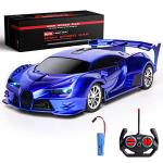 KULARIWORLD Remote Control Car 1/18 Rechargeable High Speed RC Cars Toys for Boys Girls Vehicle Racing Hobby with Headlight Xmas Birthday Gifts for Kids (Blue) from Dawolun