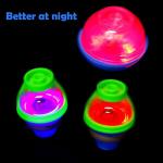 9Pack LED Light Up Spinning Tops with Gyroscope, LED Flashing Spinning Toys for Kids, Party Favors Goodie Bag Fillers Glow Dark Party Supply Bulk Toys by Zanshen