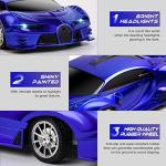 KULARIWORLD Remote Control Car 1/18 Rechargeable High Speed RC Cars Toys for Boys Girls Vehicle Racing Hobby with Headlight Xmas Birthday Gifts for Kids (Blue) from Dawolun