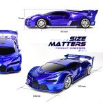 KULARIWORLD Remote Control Car 1/18 Rechargeable High Speed RC Cars Toys for Boys Girls Vehicle Racing Hobby with Headlight Xmas Birthday Gifts for Kids (Blue) from Dawolun
