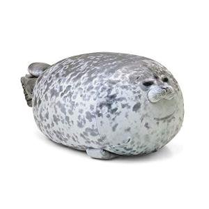 Seal Pillow, Chubby Blob Seal Plush Pillow Stuffed Animal Toy Cute Plushies Ocean Pillows (Medium) by Minimin