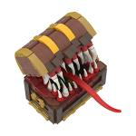 Mimic Chest Monster Building Block Kit, Mimic Chest Dice Box Toy Model, Gift for Dungeons & Dragons Players, Make a Desktop Collection Display (330 Pcs) by TTEHGB TOY