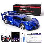 KULARIWORLD Remote Control Car 1/18 Rechargeable High Speed RC Cars Toys for Boys Girls Vehicle Racing Hobby with Headlight Xmas Birthday Gifts for Kids (Blue) from Dawolun