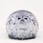 Seal Pillow, Chubby Blob Seal Plush Pillow Stuffed Animal Toy Cute Plushies Ocean Pillows (Medium) by Minimin