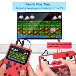 Handheld Game Console with 400 FC Games-Retro Game Console- Portable Video Game Console, Support for Connecting TV & Two Players, 1020mAh Rechargeable Battery. (RED) by AWF Tomrrom