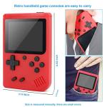 Handheld Game Console with 400 FC Games-Retro Game Console- Portable Video Game Console, Support for Connecting TV & Two Players, 1020mAh Rechargeable Battery. (RED) by AWF Tomrrom