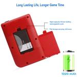 Handheld Game Console with 400 FC Games-Retro Game Console- Portable Video Game Console, Support for Connecting TV & Two Players, 1020mAh Rechargeable Battery. (RED) by AWF Tomrrom