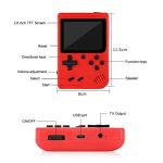 Handheld Game Console with 400 FC Games-Retro Game Console- Portable Video Game Console, Support for Connecting TV & Two Players, 1020mAh Rechargeable Battery. (RED) by AWF Tomrrom