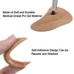 Arch Support Shoe Insoles for Women,6 Pairs Gel Arch Inserts for Plantar Fasciitis Flat Feet Soft Shoe Inserts Men Adhesive Arch Pad for Relieve Pressure and Feet Pain Black+Beige+Clear from Daiovmter