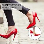 Arch Support Shoe Insoles for Women,6 Pairs Gel Arch Inserts for Plantar Fasciitis Flat Feet Soft Shoe Inserts Men Adhesive Arch Pad for Relieve Pressure and Feet Pain Black+Beige+Clear from Daiovmter