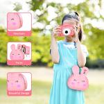 ACHSONâs Selfie Kids Camera for Girls, Christmas Birthday Gifts for Kids Age 3-9, HD Digital Video Camera for Kids, Toddler Camera for 3 4 5 6 7 8 9 Year Old Girls with 32GB SD Card & Bunny Bag -Pink from ACHSON's