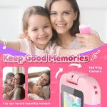 Eltrynic Kids Phone Christmas Birthday Gifts for Girls Children Ages 3-6, Portable MP3 Player for Kids, Toddler Learning Toy for 3 4 5 6 7 8 Year Old Girl (Pink) from Eltrynic