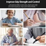 Zonon Writing Aid Trainer for Kids Adults Foam Egg Grips Pen Cushioned Holders Writing Aid Trainer for Handwriting Drawing Preschool Supplies Right or Left Hand Use, 6 Pieces(Black) from Zonon