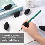 Zonon Writing Aid Trainer for Kids Adults Foam Egg Grips Pen Cushioned Holders Writing Aid Trainer for Handwriting Drawing Preschool Supplies Right or Left Hand Use, 6 Pieces(Black) from Zonon