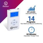 iReliev TENS + EMS Combination Unit Muscle Stimulator for Pain Relief & Arthritis & Muscle Strength - Treats Tired and Sore Muscles in Your Shoulders, Back, Ab's, Legs, Knee's and More by ExcelHealth Inc.