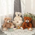 Tezituor Bulk Teddy Bears Stuffed Bear, 3 Packs Teddy Bear Stuffed Animal, Small Teddy Bears Bulk Centerpiece Baby Shower, 14'' by Tezituor