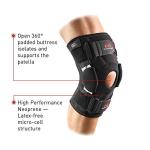 McDavid Knee Brace with Side Hinges. Maximum Knee Support & Compression for Stability & Recovery Aid, Patella Tendon Support, Tendonitis Pain Relief, Ligament Support, Hyperextension. Men & Women from McDavid