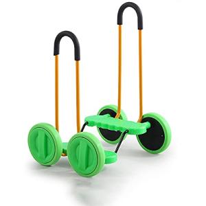 HLEZ Kids Balance Pedal Car Kids Fitness Equipment Indoor Children's Sensory Integration Training Equipment Bicycle Outdoor Sports Toy for Kindergarten Exercise Stepper Scooter Kids,Green by LDIW
