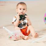 PATPAT Baby Boy Clothes Baby Shirt and Short Set Orange 9-12 Months by 