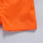 PATPAT Baby Boy Clothes Baby Shirt and Short Set Orange 9-12 Months by 