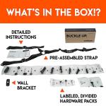 ECHOGEAR TV Safety Straps for Flat Screens - Anchor TVs Up to 90" to Furniture Or The Wall - Pre-Assembled Anti-Tip Strap Includes All Hardware for Baby Proofing Your TV from ECHOGEAR