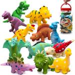Dinosaur Bath Toys for Kids 4-8, Mold Free Baby Bath Squirt Toys Pool Rubber Dinosaur Bath Toys for Kids 3-5 by SHAN TOU SHI CAN CAI MAO YI YOU XIAN GONG SI