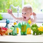 Dinosaur Bath Toys for Kids 4-8, Mold Free Baby Bath Squirt Toys Pool Rubber Dinosaur Bath Toys for Kids 3-5 by SHAN TOU SHI CAN CAI MAO YI YOU XIAN GONG SI