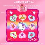 Kimiangel Dance Mat Toys for 3-10 Year Old Girls, Electronic Music Dance Pad with Adjustable Volume, Dancing Games with 3 Challenge Levels, Gifts for 3 4 5 6 7 8 9+ Year Old Girls from Kimiangel