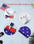 4th of July Baby Boy Clothes 6-9 Months,My First 4th of July Baby Boy Outfit American Flag Onesie + Star Stripe Strap Short Pants + Bow Tie 3Pcs Summer Baby Boy Clothes from 