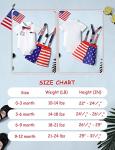 4th of July Baby Boy Clothes 6-9 Months,My First 4th of July Baby Boy Outfit American Flag Onesie + Star Stripe Strap Short Pants + Bow Tie 3Pcs Summer Baby Boy Clothes from 