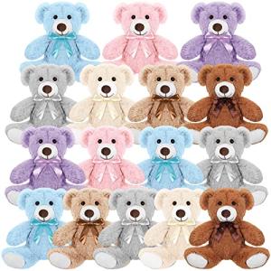 Cindeer 16 Pcs Bear Stuffed Animal Bulk 13.5 Inches Plush Bear Cute Stuffed Bear Toys Baby Shower Wedding Birthday Party Favors for Boys Girls by Cindeer