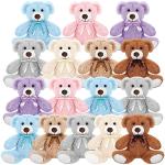 Cindeer 16 Pcs Bear Stuffed Animal Bulk 13.5 Inches Plush Bear Cute Stuffed Bear Toys Baby Shower Wedding Birthday Party Favors for Boys Girls by Cindeer