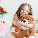 Cindeer 16 Pcs Bear Stuffed Animal Bulk 13.5 Inches Plush Bear Cute Stuffed Bear Toys Baby Shower Wedding Birthday Party Favors for Boys Girls by Cindeer