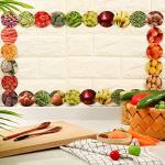 60 Pcs Fruits and Veggies Classroom Bulletin Board Border School Cafeteria Supplies Cafeteria Decorations for School Food Health Bulletin Board Borders for Cafeteria School Classroom Decor from Geyee