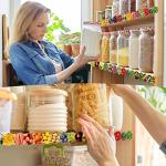 60 Pcs Fruits and Veggies Classroom Bulletin Board Border School Cafeteria Supplies Cafeteria Decorations for School Food Health Bulletin Board Borders for Cafeteria School Classroom Decor from Geyee