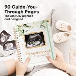 Pregnancy Journal Memory Book - 90 Pages Hardcover Pregnancy Book, Pregnancy Planner, Pregnancy Journals for First Time Moms, Baby Memory Book, Mom Book Diary, Ultrasound Baby Book Memory (Inspire) by KeaBabies