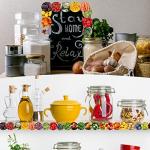 60 Pcs Fruits and Veggies Classroom Bulletin Board Border School Cafeteria Supplies Cafeteria Decorations for School Food Health Bulletin Board Borders for Cafeteria School Classroom Decor from Geyee