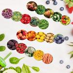 60 Pcs Fruits and Veggies Classroom Bulletin Board Border School Cafeteria Supplies Cafeteria Decorations for School Food Health Bulletin Board Borders for Cafeteria School Classroom Decor from Geyee