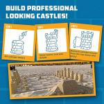 Create A Castle Sandcastle Kit as Seen on Shark Tank, 5 Piece Outdoor Beach, Snow or Sandbox Toy Set for Kids and Adults, Sand Castle Towers, Building Tools, Mesh Storage Backpack - Deluxe Green from Create A Castle