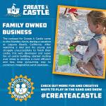 Create A Castle Sandcastle Kit as Seen on Shark Tank, 5 Piece Outdoor Beach, Snow or Sandbox Toy Set for Kids and Adults, Sand Castle Towers, Building Tools, Mesh Storage Backpack - Deluxe Green from Create A Castle